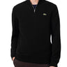Maglioni Uomo Lacoste - Pullover Da Uomo In Cotone Organico Con Cerniera - Nero