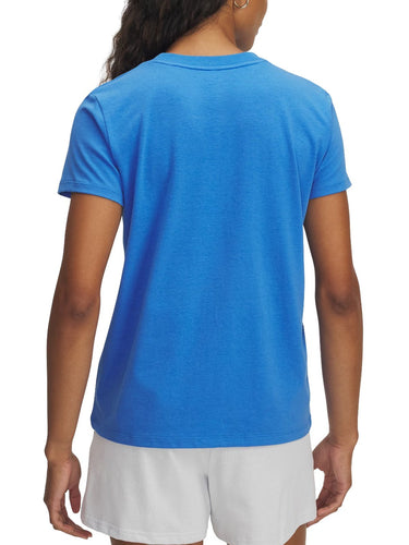 T-shirt Donna Under Armour - Maglia A Maniche Corte Ua Rival Core - Azzurro