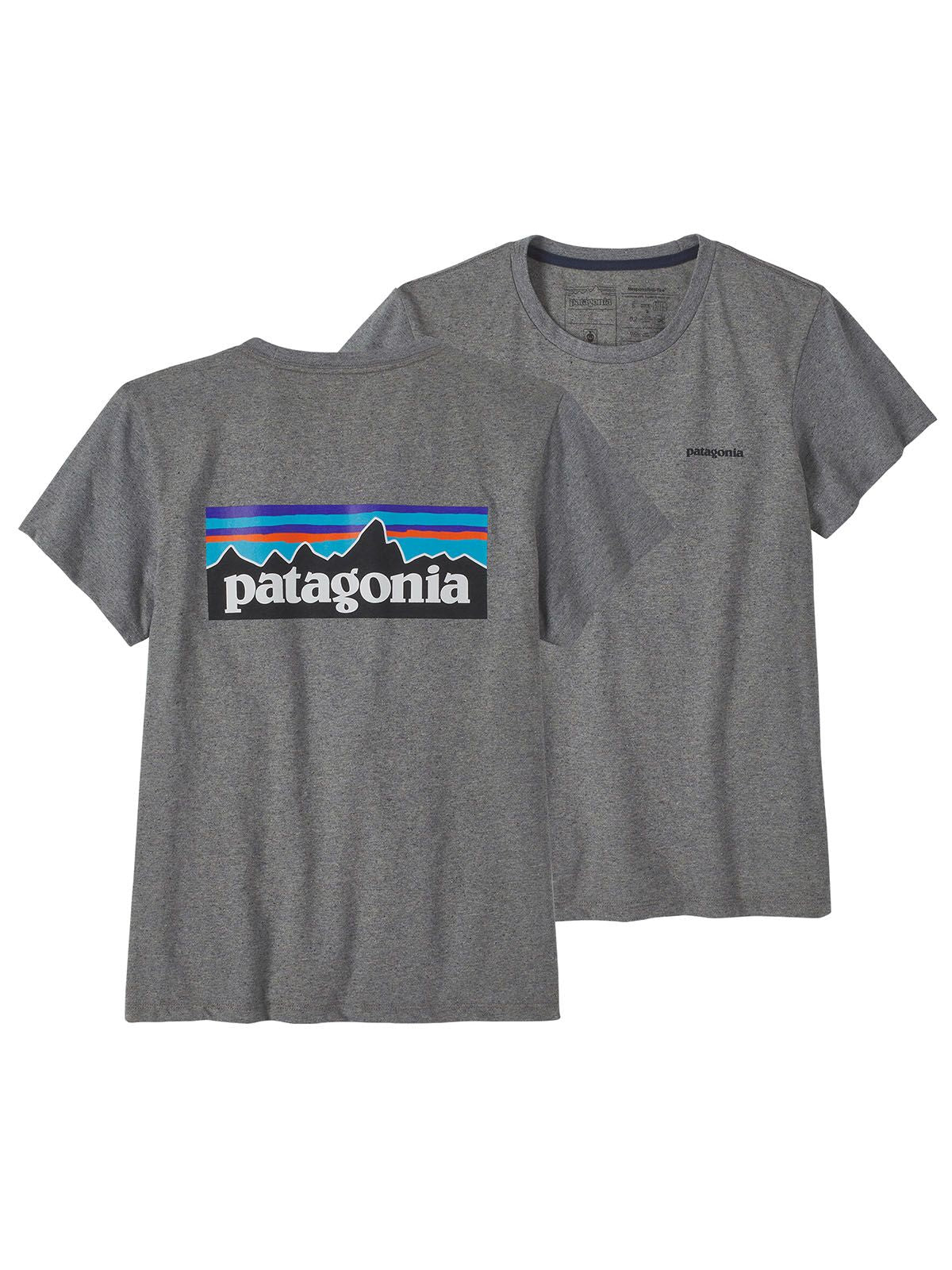 T-shirt Donna Patagonia - P-6 Logo Responsibili-Tee® - Grigio