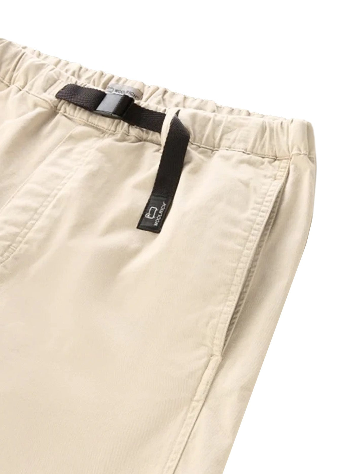 Bermuda Uomo Woolrich - Pantaloncini Chino In Cotone Elasticizzato - Bianco