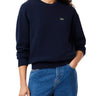 Maglioni Donna Lacoste - Maglione Girocollo In Cotone Relaxed Fit - Blu