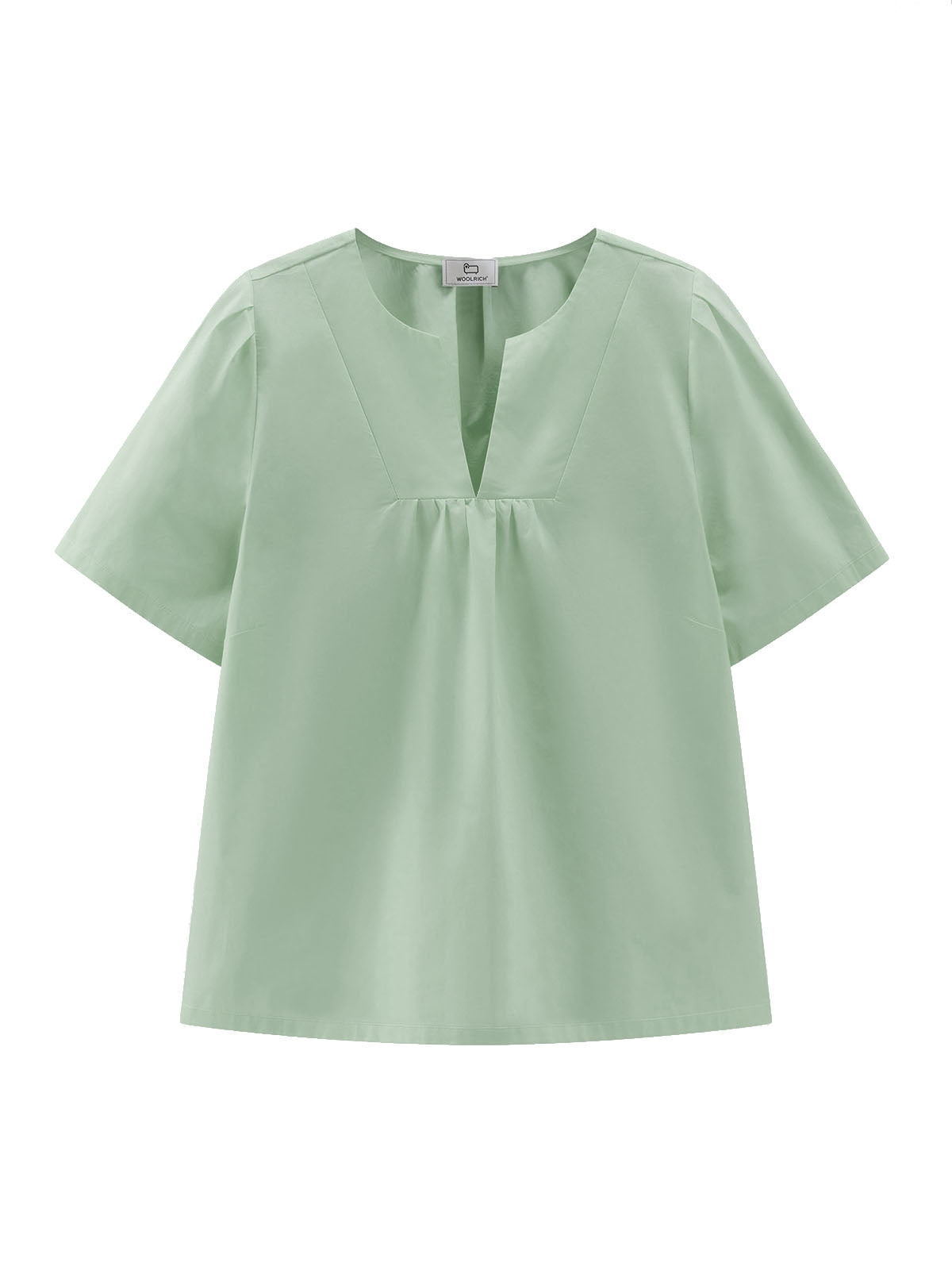 Bluse e camicie Donna Woolrich - Blusa In Popeline Di Puro Cotone - Verde