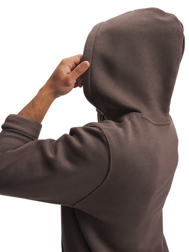 Felpe Uomo Under Armour - Felpa Con Cappuccio Ua Icon Fleece - Marrone