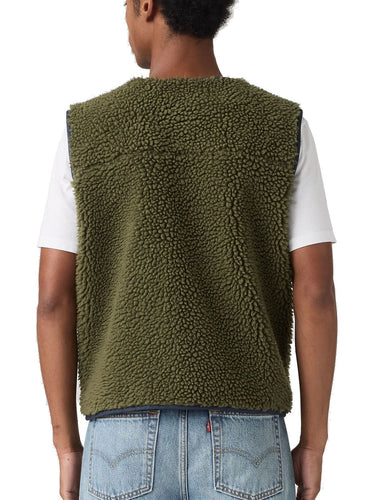 Gilet Uomo Levi's - Gilet Seacliff Sherpa - Verde