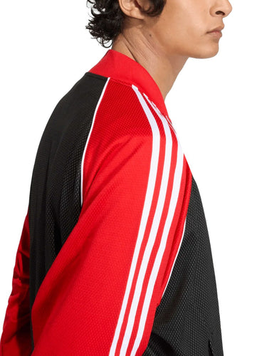 Felpe senza cappuccio Uomo Adidas - Giacca Loose Mesh Track Top - Nero