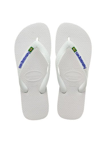 Infradito Uomo Havaianas - Brasil Logo - Bianco