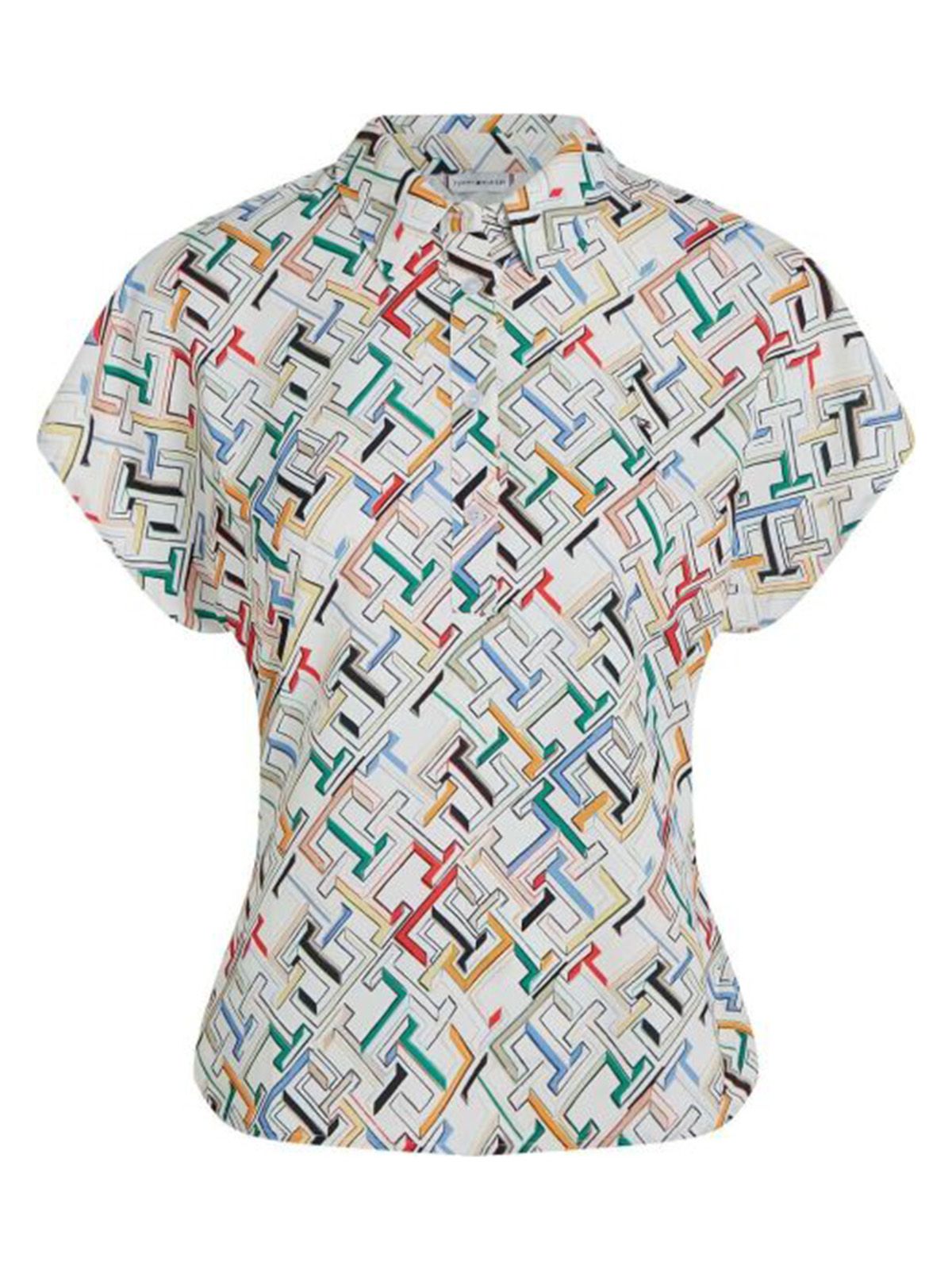 Bluse e camicie Donna Tommy Hilfiger - Amd Button Ss Top - Multicolore