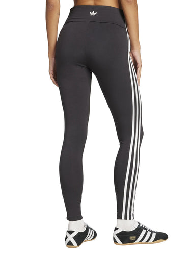 Leggings Donna Adidas - Leggins 3 Strisce - Nero