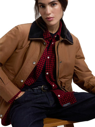 Giacche Donna Woolrich - Giacca Waxed - Marrone
