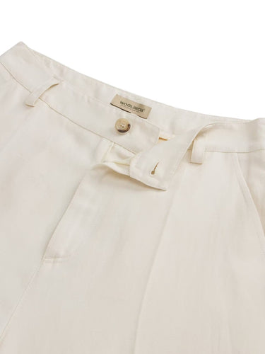 Pantaloni Donna Woolrich - Lyocell Linen Pants - Avorio