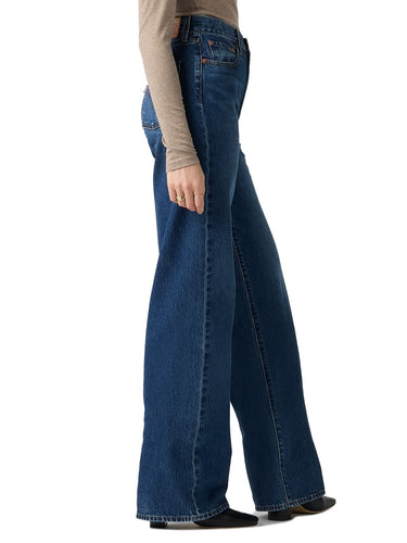 Jeans Donna Levi's - Ribcage Wide Leg H223 Jeans - Rosie Posie - Denim