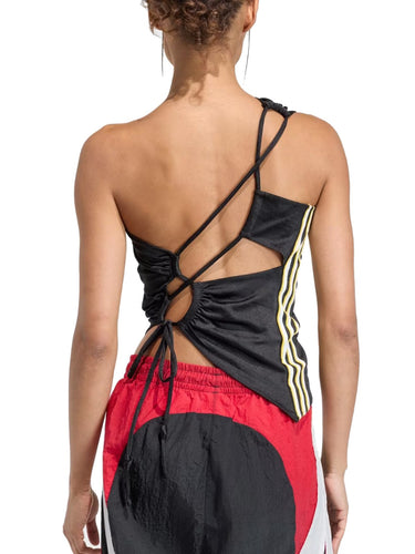 Canotte e top Donna Adidas - Top A Spalla Singola Con Ruches - Nero