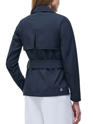 Giacche Donna Colmar - Trench Corto In Softshell Con Cintura - Blu