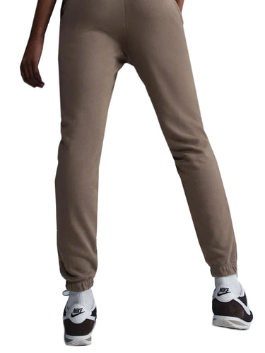 Pantaloni Donna Nike - Pantaloni Slim Fit In French Terry Sportswear - Marrone