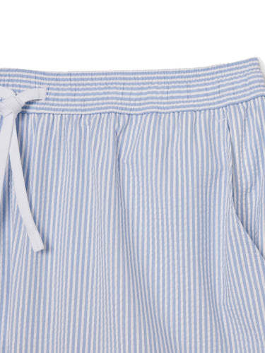 Pantaloncini e calzoncini Uomo Lacoste - Boxer Mare Testurizzati A Righe - Celeste