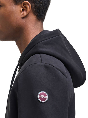 Felpe con cappuccio Uomo Colmar - Felpa Full Zip Con Cappuccio - Nero