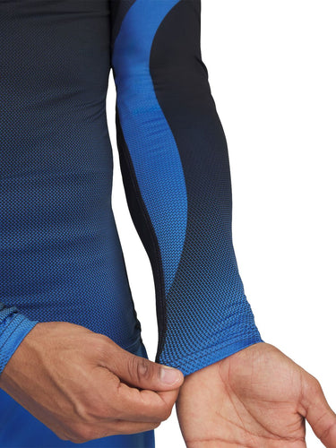 Maglie Uomo Under Armour - Maglia A Maniche Lunghe Heatgear Sublimated - Blu