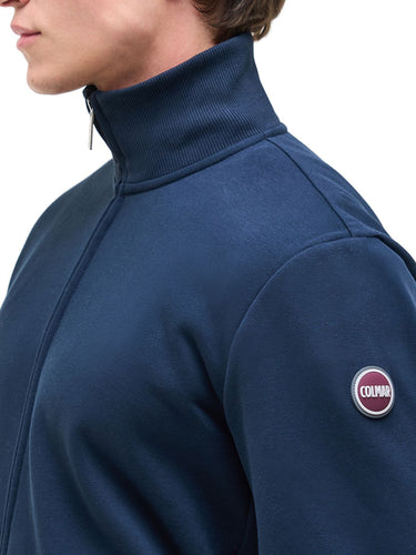 Felpe senza cappuccio Uomo Colmar - Felpa Full Zip In Cotone - Blu