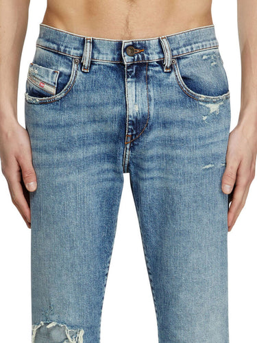 Jeans Uomo Diesel - Slim Jeans 2019 D-Strukt - Celeste
