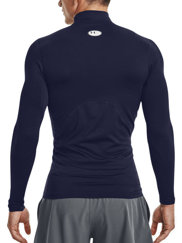 Maglie Uomo Under Armour - Maglia Coldgear® Compression Mock - Blu