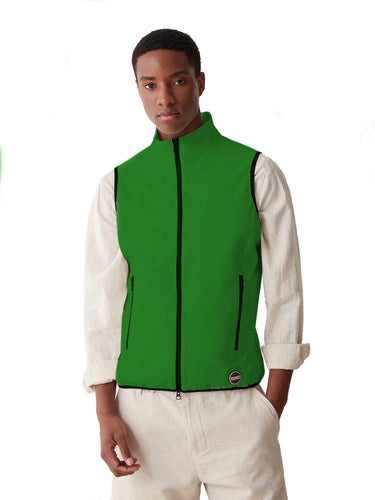 Gilet Uomo Colmar - Gilet In Softshell Impermeabile E Traspirante - Verde