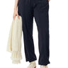 Pantaloni Donna Lacoste - Pantaloni Da Tuta Oversize In Misto Lana - Blu