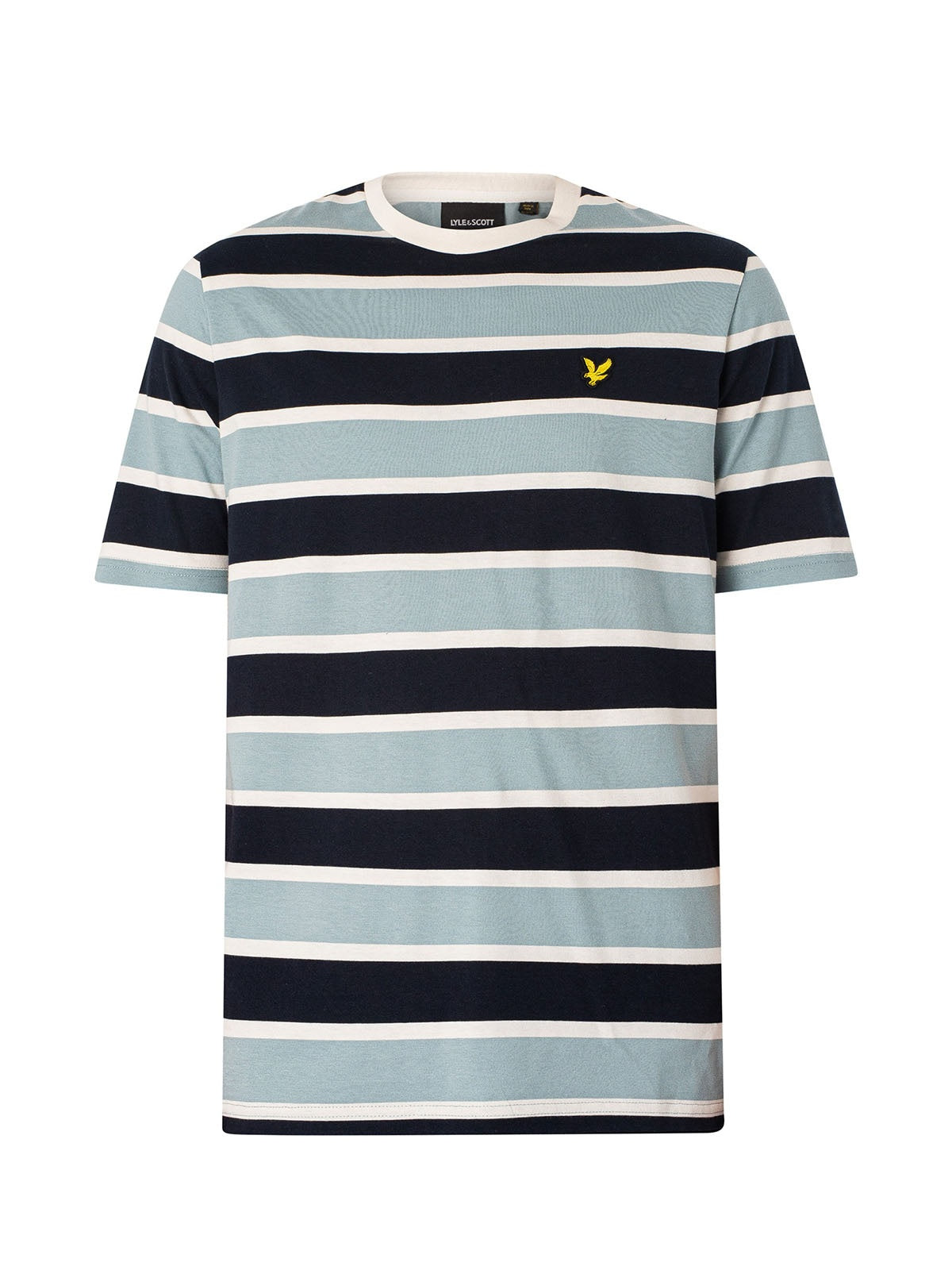 T-shirt Uomo Lyle & Scott - Stripe T-Shirt - Blu