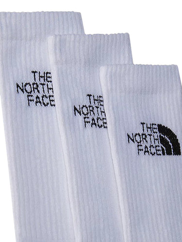 Calze Uomo The North Face - Calze Multi Sport Cushion Crew - Pacco Da 3 - Bianco