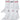 Calze sportive Ragazzi Unisex Jordan - Jordan Legend Crew 6Pk - Bianco