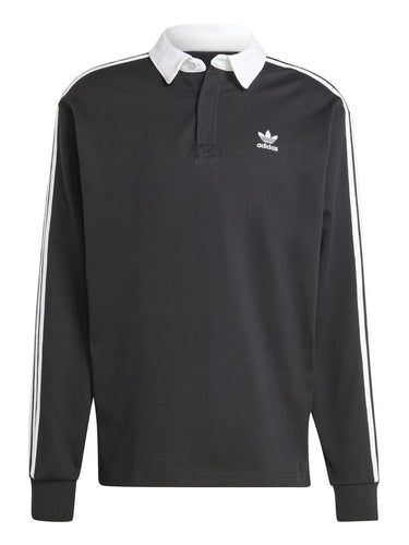 Maglie a manica lunga Uomo Adidas - Polo Adicolor Rugby - Nero