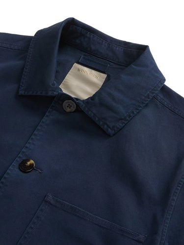 Giacche Uomo Woolrich - Giacca Cotton Twill Chore - Blu