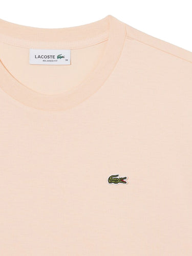 T-shirt Donna Lacoste - T-Shirt Relaxed Fit In Jersey Di Cotone Pima - Rosa