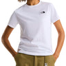 T-shirt Donna The North Face - T-Shirt Evolution Simple Dome Slim - Bianco