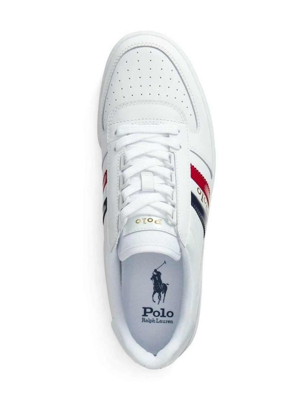 Sneaker Uomo Ralph Lauren - Prl Court Low Top Sneaker - Bianco