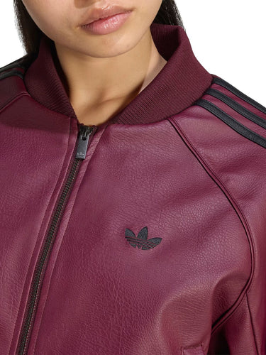 Giacche Donna Adidas - Pleather Sst Tracktop - Bordeaux