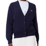 Cardigan Uomo Lacoste - Cardigan In Coton A Punto Muschio Con Scollo A V - Blu
