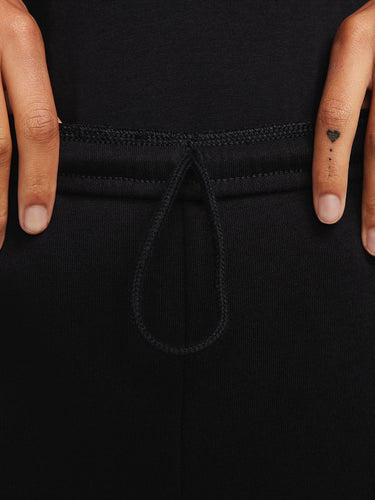 Pantaloni Donna Nike - Pantaloni Slim Fit In French Terry Sportswear - Nero