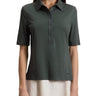Polo Donna Woolrich - Luxe Jersey Polo - Verde