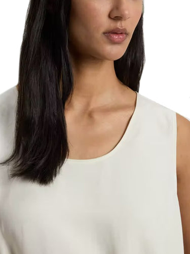 Vestiti casual Donna Woolrich - Vestito Viscose Linen Tank - Avorio