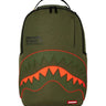 Zaini Casual Unisex Sprayground - Zaino Nylon Shark Central Army Dlx-Ripstop - Verde