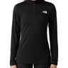 Felpe Donna The North Face - Maglia A Maniche Lunghe Flex Con Zip 1/4 - Nero