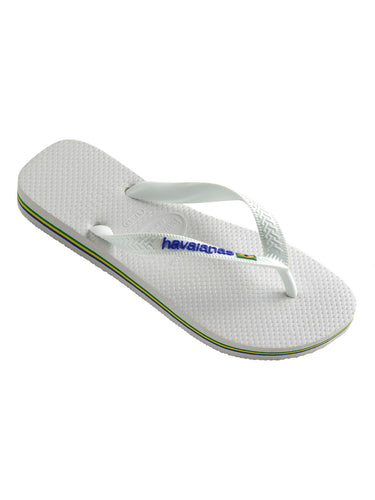 Infradito Uomo Havaianas - Brasil Logo - Bianco