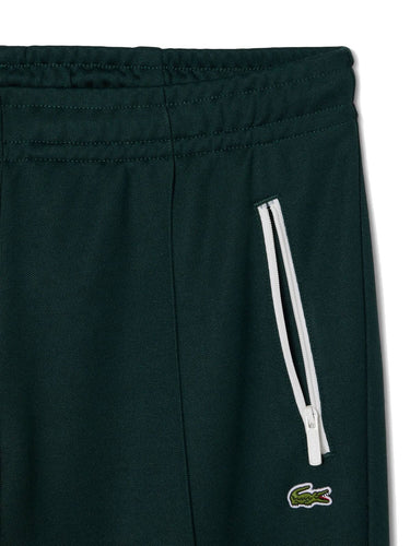 Pantaloni Donna Lacoste - Pantaloni Felpati Taglio Svasato Donna - Verde