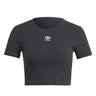 T-shirt Donna Adidas - T-Shirt Essentials Rib - Nero