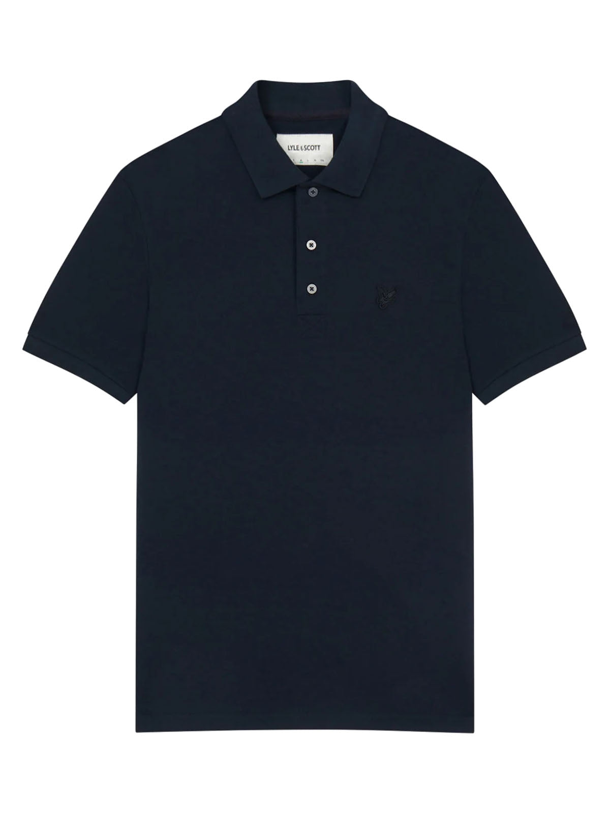 Polo Uomo Lyle & Scott - Tonal Eagle Polo Shirt - Blu