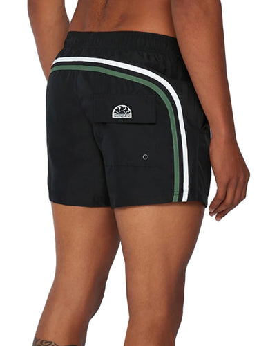 Pantaloncini e calzoncini Uomo Sundek - Costume Da Bagno Corto Vita Elasticata Repreve® - Nero