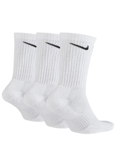 Calze Unisex Nike - Everyday Cushion Crew 3 Pack Socks - Bianco