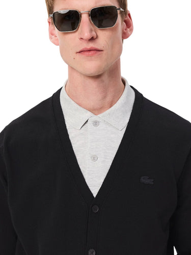 Cardigan Uomo Lacoste - Cardigan In Lana Merino - Nero