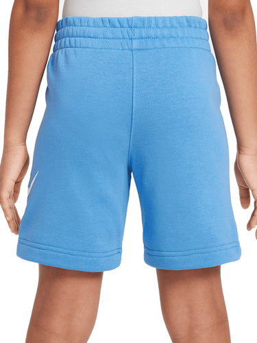 Pantaloncini Ragazzi Unisex Nike - Shorts Club Fleece In French Terry - Azzurro