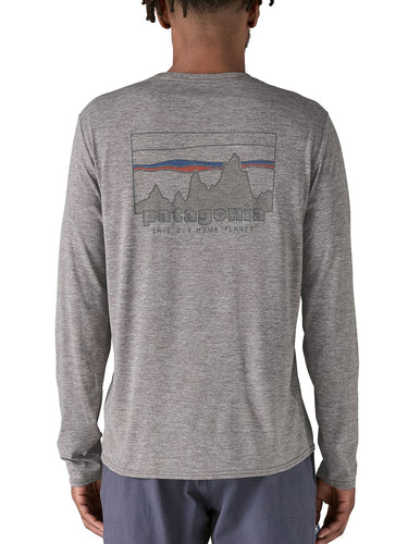 Maglie a manica lunga Uomo Patagonia - M's Long Sleeve Daily Graphic Shirt - Grigio